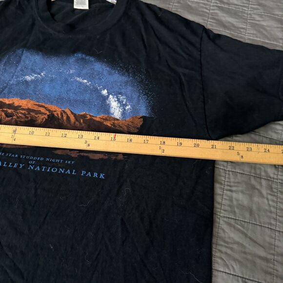 GILDAN VTG T Shirt Death Valley National Park Graphic Blue 2000's-  Large - Picture 5 of 6